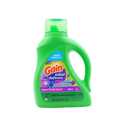 29014 - Gain Liquid Laundry Detergent, Odor Defense/Super Fresh Blast /4 - 65 fl. oz. (00726) - BOX: 4 Units