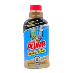 28836 - Liquid Plumr Urgent Clear (Clorox) - 6/502ml. C01368 - BOX: 9 Units