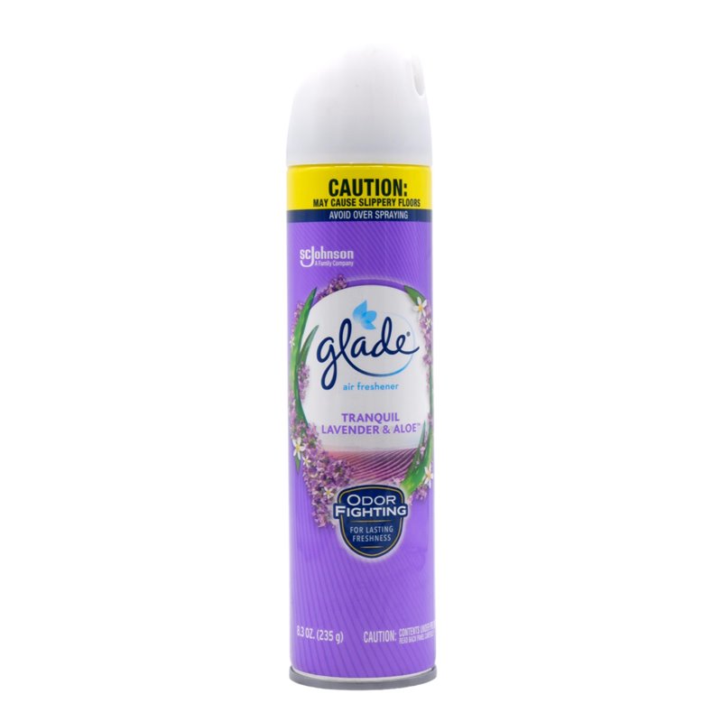 28925 - Glade Spray, Lavender & Aloe - 8.3 oz (Pkg of 6). No.04072 - BOX: 12 Units
