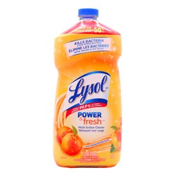 29117 - Lysol Power & Fresh Cleaner. Fresh Orange Scent - 1.2 Lt.78910 - BOX: 9 Units