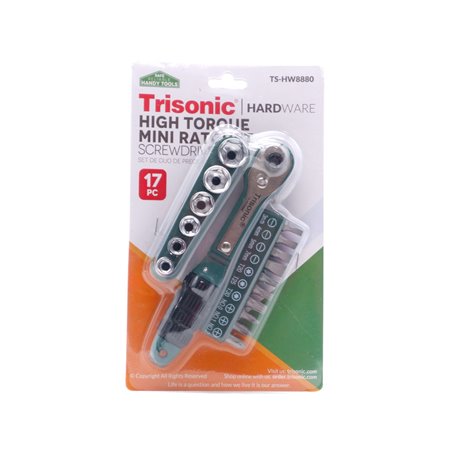24609 - Trisonic Dual Drive Rachet And Socket Precision Screwdriver Set TS-HW8880 - BOX: 24