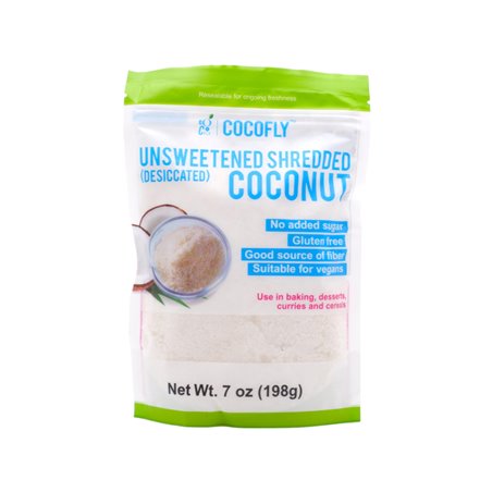 24818 - Cocofly Unsweetened Shredded Coconut - 7oz - BOX: 48 Units