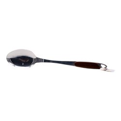 22947 - Ideal Kitchen Stainless Steel Solid Spoon 13.3" - BOX: 24 Units