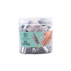 24313 - Bazic Beauty Nail Clippers Jar ( Medium ) - 72ct - BOX: 