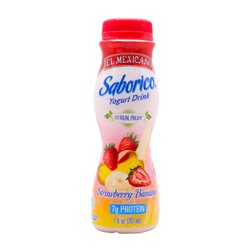 25539 - El Mexicano Yogurt Banana-Strawberry - 7 fl. oz. (12 Pack) - BOX: 12 Units