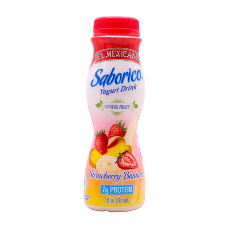 25539 - El Mexicano Yogurt Banana-Strawberry - 7 fl. oz. (12 Pack) - BOX: 12 Units