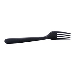27950 - Black Plastic Forks (Individually Wrapped) Heavy Weight - 1000pcs - BOX: 