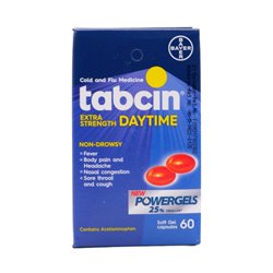 28061 - Tabcin Extra Strength Daytime ( Blue ) - 60ct - BOX: 