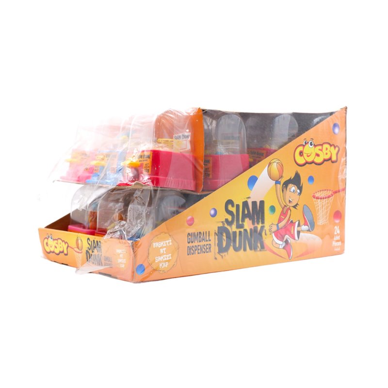 29010 - Cosby Slam Dunk Gumball Dispenser - 12 Count - BOX: 12 Pkg