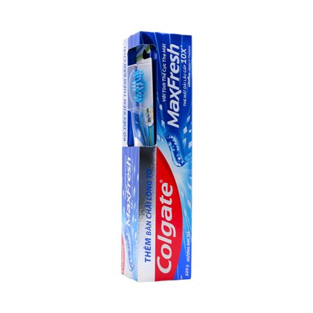 29246 - Colgate Toothpaste, MaxFresh Peppermint Ice + Toothbrush - 7.9 oz. - BOX: 36 Units