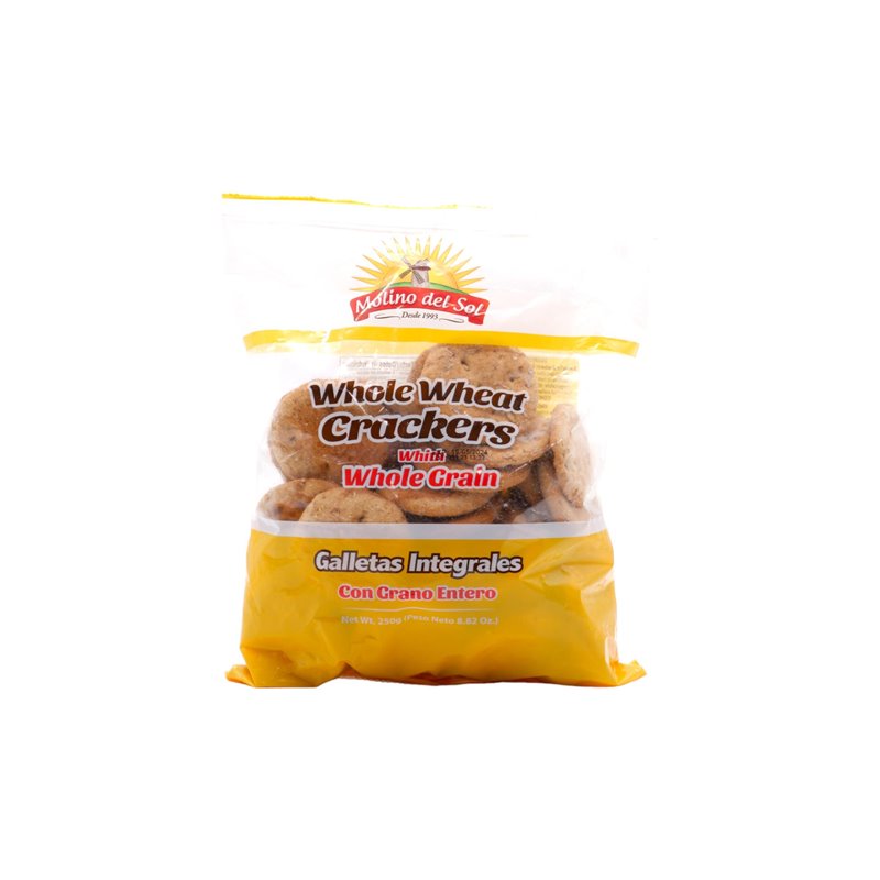 29761 - Molinos Del Sol, Crackers Whole Wheat Grain - 8.82 oz. - BOX: 16 Units