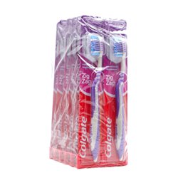29777 - Colgate Toothbrush, ZigZag Antibacterial, Soft - (Pack of 12) - BOX: 10 Pkg