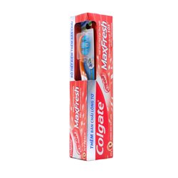 30072 - Colgate Toothpaste, MaxFresh Peach + Toothbrush - 7.9 oz. - BOX: 36 Units