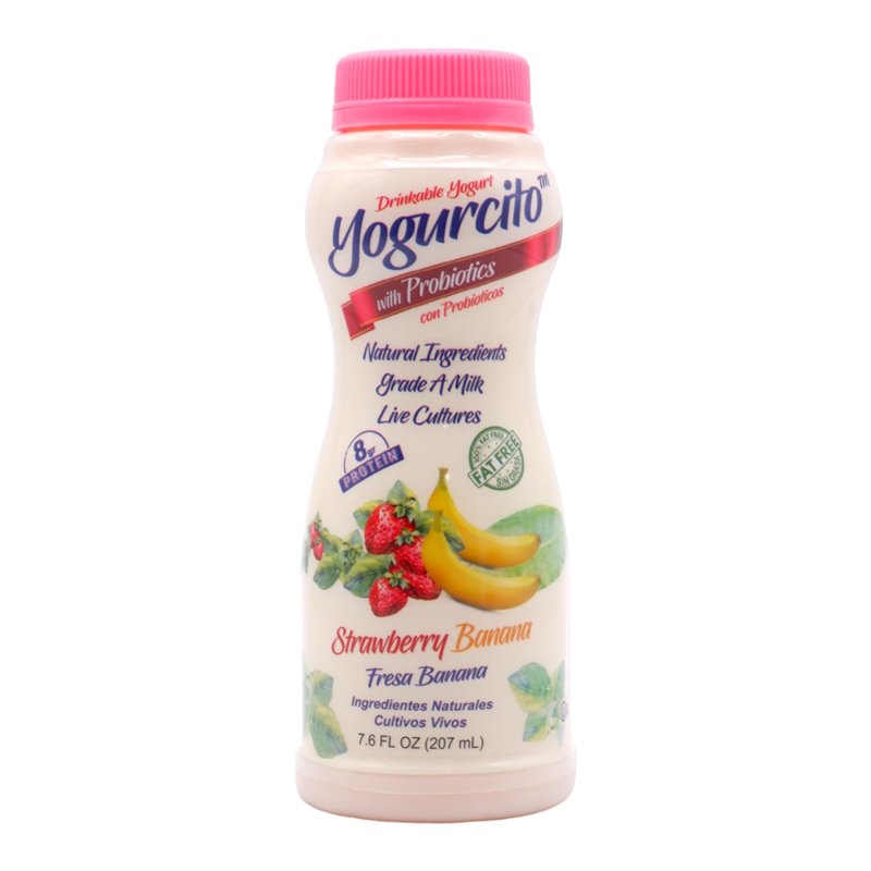 30139 - Yogurcito Strawberry/Banana Yougurt - 7.6 fl. oz. (12 Pack) - BOX: 12 Units