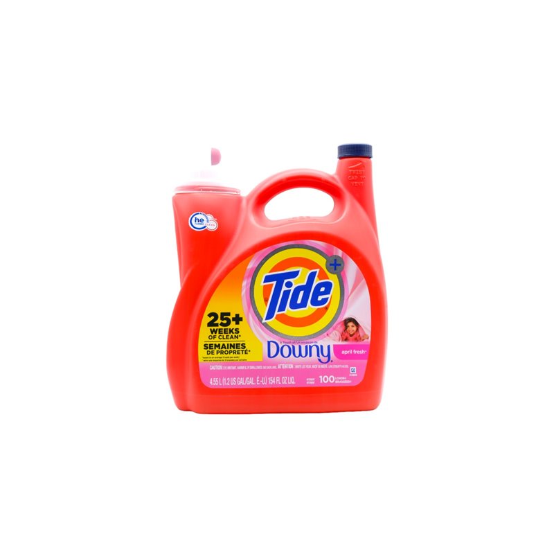 30170 - Tide/Downy Liquid Detergent,HE, April Fresh  - 154 fl. oz. (Case of 4) - BOX: 4 Units