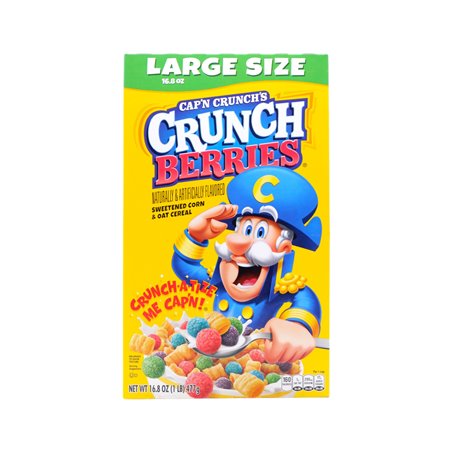 30190 - Cap'n Crunch Berry - 16.8 oz. (Case of 12) - BOX: 12