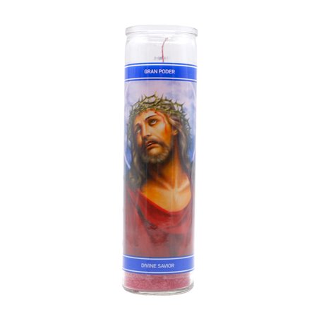 30234 - Candle Divine Savior Red  - (Case of 12). 1218 - BOX: 12 Units