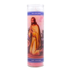 30237 - Candle San Juan Diego Pink  - (Case of 12). 1254 - BOX: 12 Units