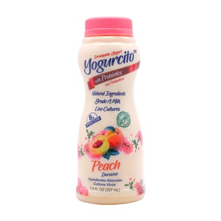 30301 - Yogurcito Peach Yougurt - 7.6 fl. oz. (12 Pack) - BOX: 12 Units