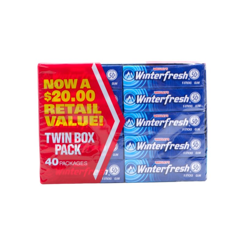1357 - Wrigley's Winterfresh Gum - 40 Pack - BOX: 
