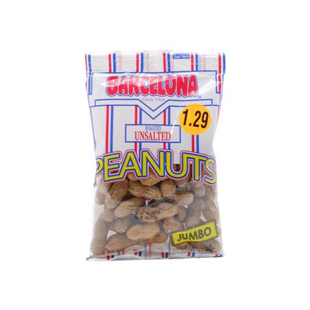 19754 - Barcelona Unsalted In Shell Peanuts (PP $0.99) - 4.25 oz. - BOX: 24 Units