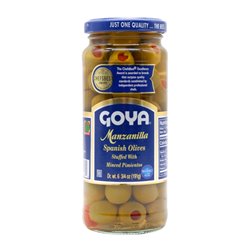25921 - Goya Manzanilla Olives - 6.75 fl. oz. - BOX: 24 Units