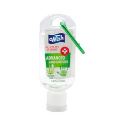 27564 - Wish Hand Sanitizer w/ Clip - 1.8 oz - BOX: 48 Units
