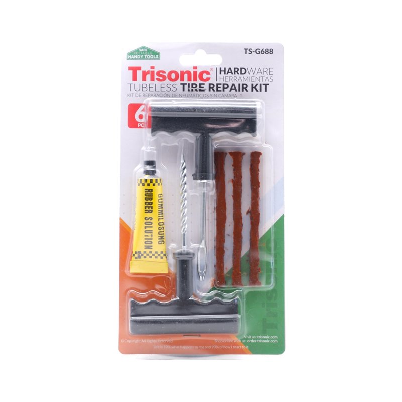 28543 - Trisonic Tubeless Tire Repair Kit (TS-G688) - BOX: 