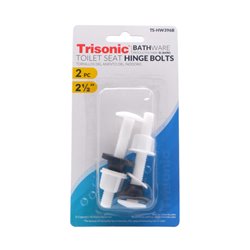 28799 - Trisonic Toilet Seat Hinge Bolts 2pcs (TS-HW396B) - BOX: 24 Pkg