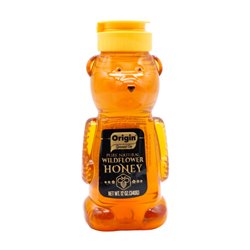 29201 - Origin Teddy Bear Wildflower Honey 12 oz - BOX: 24 Unit