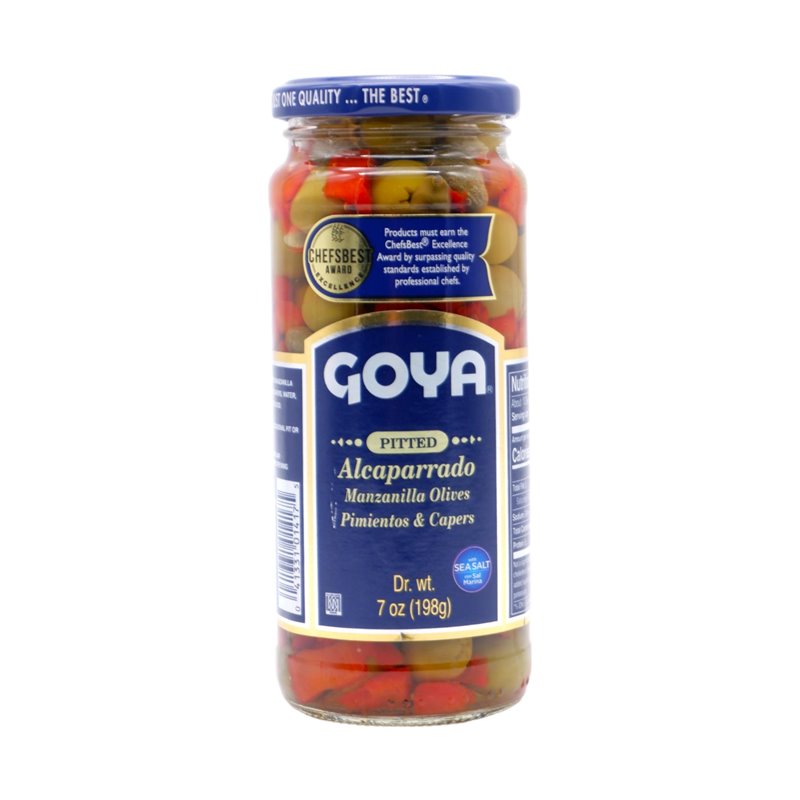 29349 - Goya l Pitted Olives ( Alcaparrado ) - 24/7 fl. oz. - BOX: 24 Units