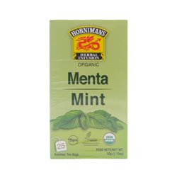 30111 - HornimansTe Mint Organic 25 bag/32g - BOX: 