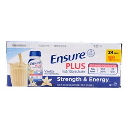 30152 - Ensure Plus Vanilla Plus w. Fiber, 8 fl. oz. - (24 Pack) - BOX: 24 Units