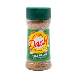 30432 - Mr. Dash Table Blend Seasoning (Salt Free) - 2.5 (71g) oz. (Pack of 8) - BOX: 8 Units