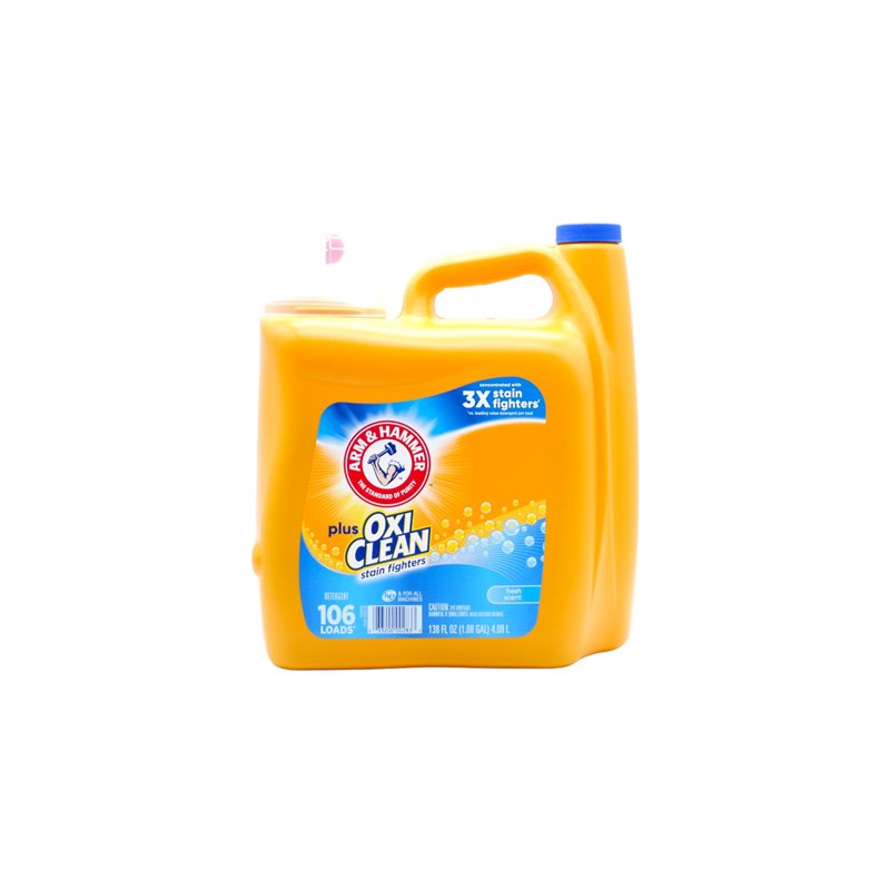 30436 - ARM & Hammer Liquid Detergent, Plus Oxi Clean. Fresh Scent  - 138 fl. oz. (Case of 2) - BOX: 2  Units