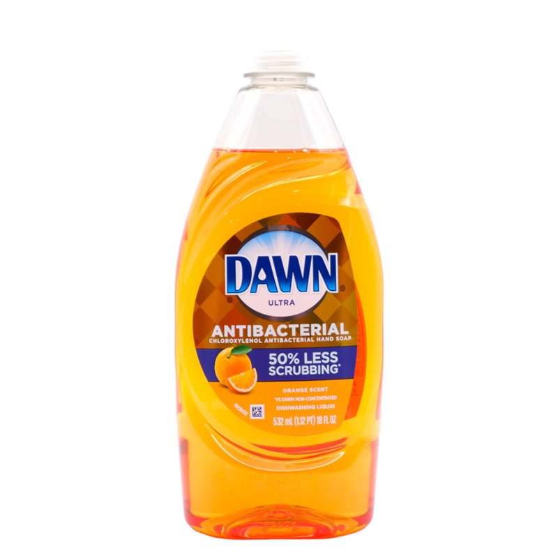 30444 - Dawn Dishwashing Liquid, Orange - 18 fl. oz. (Case of 10) - BOX: 10 Units