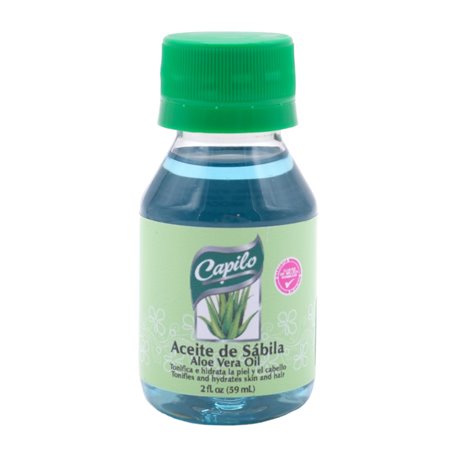 22800 - Capilo Aloe Vera Oil(Aceite de Sabila) - 2 fl. oz. - BOX: 24
