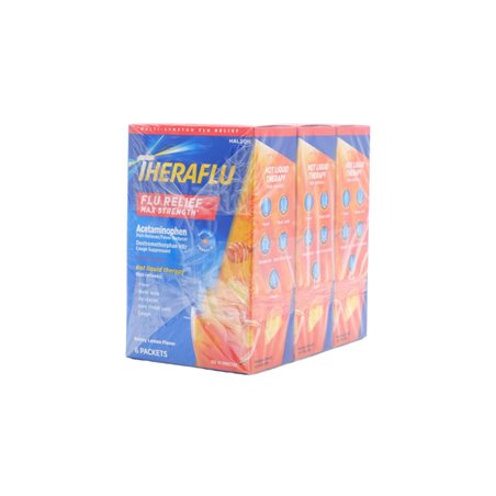 27664 - Theraflu Tea  Flu Relief Max Strength Day Time- 6 Packets - BOX: 12 / 24 Units