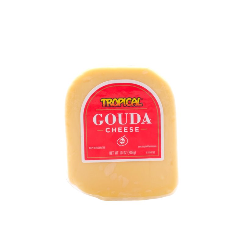 27996 - Tropical Cake Cut Gouda Wedge Cheese. 10 oz - BOX: 10