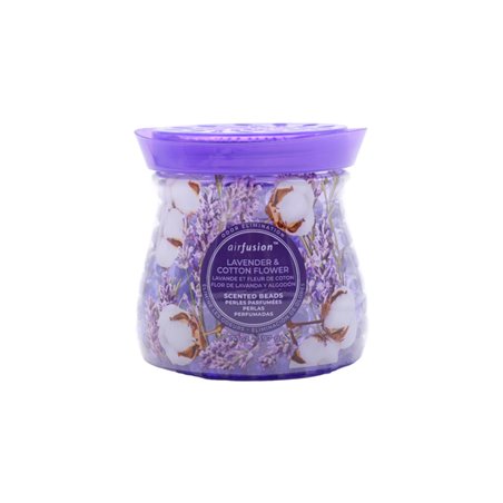 30383 - Crystal Beads Air Freshener, Lavender & Cotton Flower - 14 oz. (Case Of 12) - BOX: 12 Units