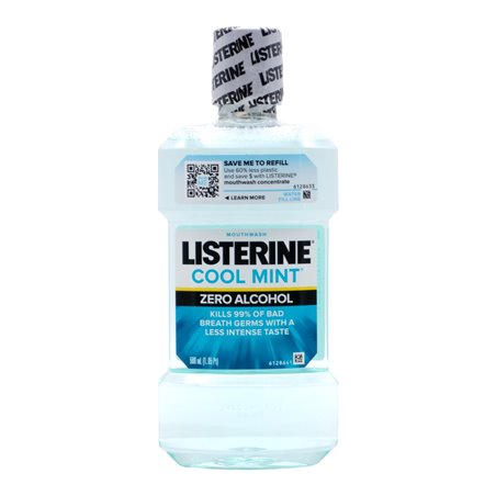 30411 - Listerine Cool Mint Zero Alcohol, 500ml. (Case Of 6) - BOX: 6