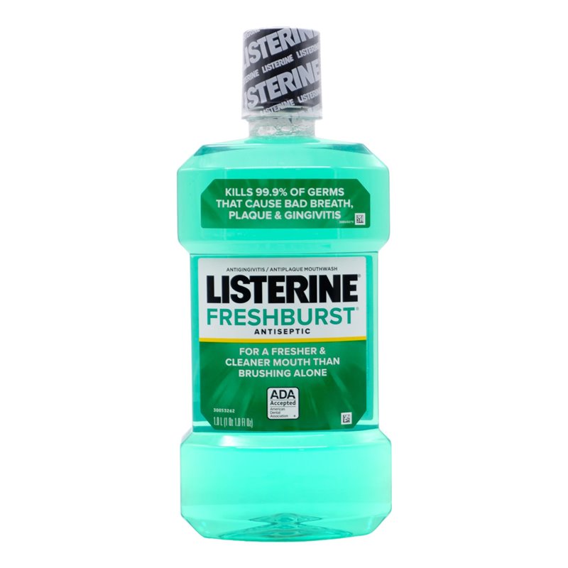 30412 - Listerine FreshBurst - 1Lt. Case Of 6 - BOX: 6 Units