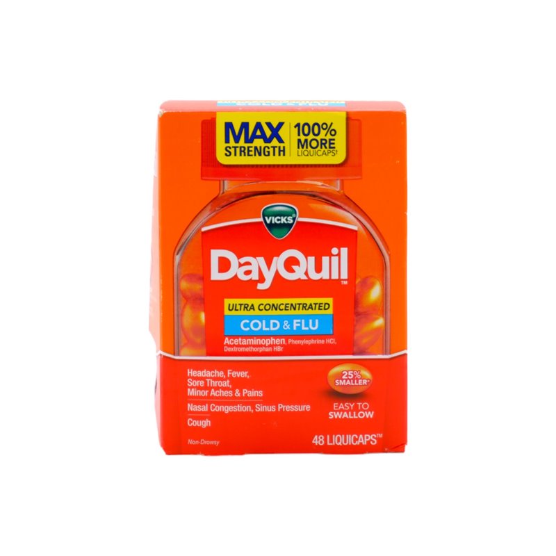 30454 - DayQuil Cold & Flu LiquiCaps - 48 ct - BOX: 