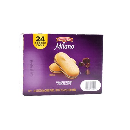 30499 - Pepperige Farm Milano Double Dark Chocolate- 24ct/23.05oz - BOX: 24 Units