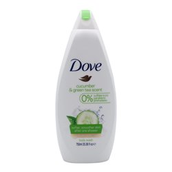30512 - Dove Body Wash, Cucumber Green Tea Scent - 12/750ml (25.36oz) (Case Of 12) - BOX: 12 Units