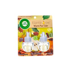 30516 - Air Wick Essential Oils Refill, Pear Cider - 2 Count / 20ml (Total: 40ml) (Case Of 6) - BOX: 6 Pkg