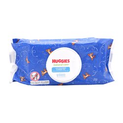 30528 - Huggies Baby Wipes Cucumber Blue 17/64ct-1088ct - BOX: 17/64ct