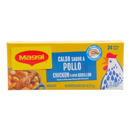 29024 - Maggi Chicken Flavor Bouillon, 12 Tablets/4.86oz - (Pack of 24) - BOX: 24