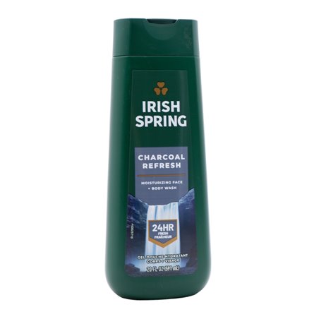 30608 - Irish Spring Body Wash, Charcoal Fresh - 4/20 fl. oz. (CAse Of 4) - BOX: 4 Units