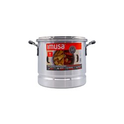 30611 - Imusa Steamer Pot (Tamalera) W/Glass Lid, 16 Qt. - BOX: 1